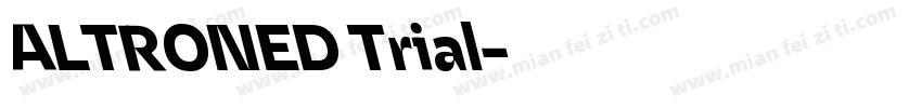 ALTRONED Trial字体转换